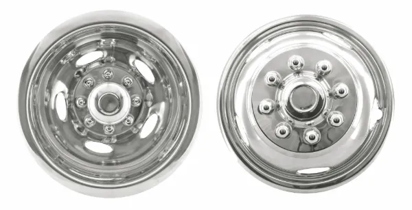 "Wheel Simulator Set Fits 17"" Dodge/Chevy Wheel 8 Lug 5 Hh Snap-On Pop-Out Center"
