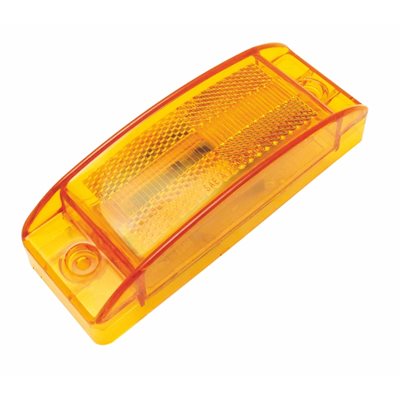 6 x 2" MARKER LIGHT, 10 LED, W / REFLEX