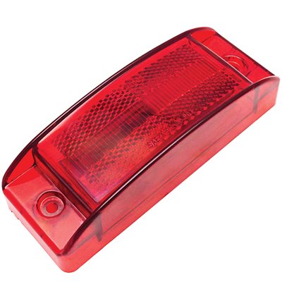 6 x 2" MARKER LIGHT, 10 LED, W / REFLEX