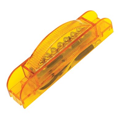 4"x.75" MARKER LIGHT, 7 LED, AMBER LENS