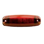 RED MARKER SIGNATURE LIGHT, SURFACE / SCREW-MOUNT, 2 BARE WIRE